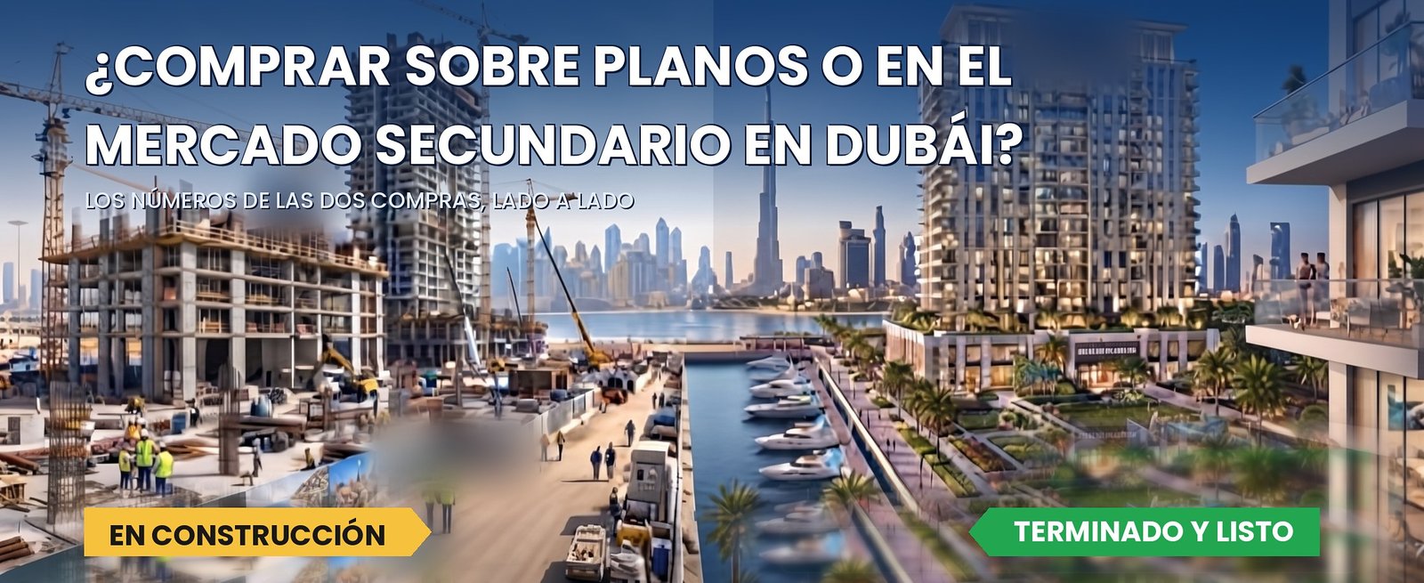 ¿Comprar sobre planos o en el mercado secundario en Dubái?